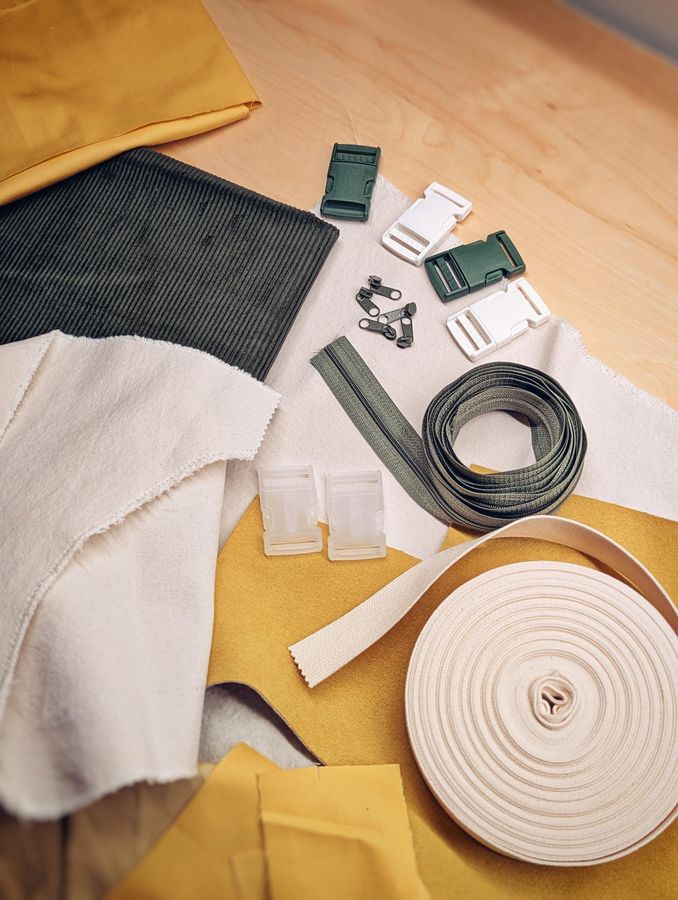 Fabric and buckles